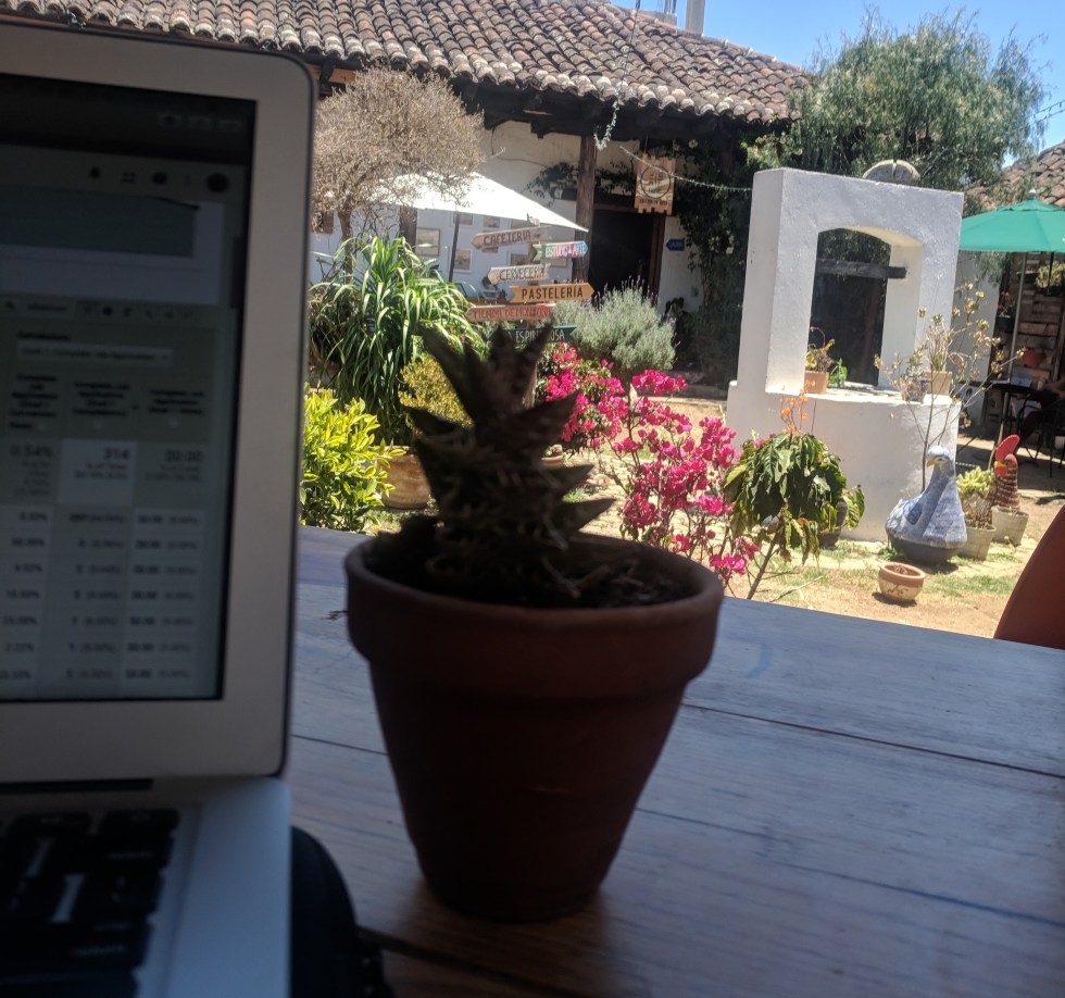 working and living in San Cristobal